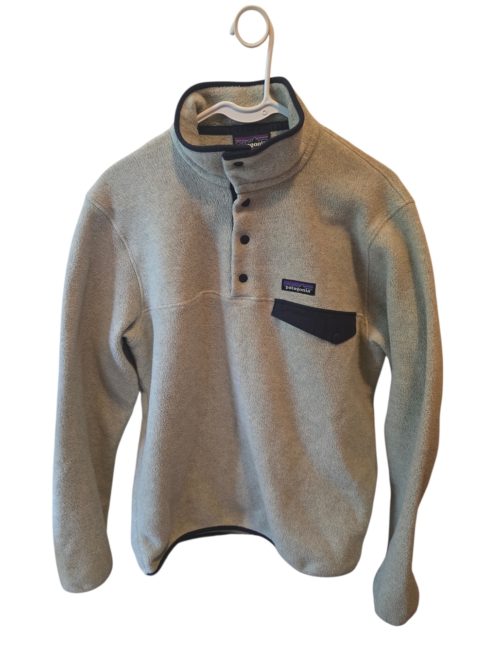 Patagonia Synchilla Gray Snap-T Fleece Pullover Size Medium